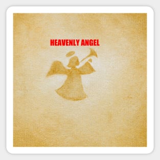 Heavenly Angle blowing a Trumpet Sticker